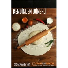 Flamex Dönerli Ahşap Merdane Hamur Açma Merdanesi - Mutfak Merdanesi 721902