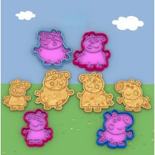 Hobist Tatlı Domuzlar Kurabiye Kalıbı - Şeker Hamuru Kalıbı - Kesicili Model 8 Parça