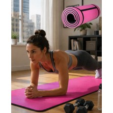 Najmaddin Mey Ithalat® 10 mm Yoga Spor Matı Çift Taraflı Kullanım Kaymaz Doku Esnek Dayanıklı Fitness