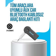 Araç Içi Bluetooth Aux Müzik ve Telefon Görüşmesi Adaptörü