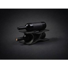 Print Zone Modern Tasarım 2'li Yatay Şaraplık - Dekoratif Şarap Standı ve Şişe Tutucu