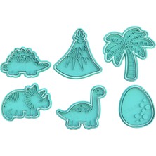 Hobist Dinozor Kurabiye Kalıbı Seti - Oyun Hamuru ve Şeker Hamuru Şekillendirici