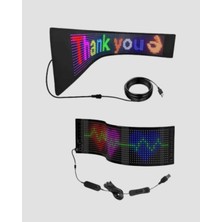 M Merc Giyim Akıllı LED Matrix Panel – USB Bağlantılı, Kaydırmalı Yazı ve Animasyon Desteği