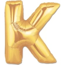 Midas Toptan Home Altın Sarısı Folyo K Harfi Balon 1 Metre