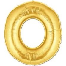 Midas Toptan Home Altın Sarısı Folyo O Harfi Balon 1 Metre