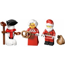 LEGO City - Noel Baba - Bayan Claus ve Kardan Adam Orijinal Minifigürler