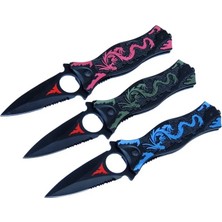 Aydogan's PA0210 Parmak Delikli Testereli Koleksiyon Çakı 20,5 cm - Plastik Sap