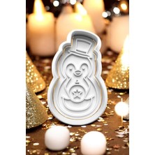 Hobist Yılbaşı Kardan Adam Kurabiye Kalıbı ve Şeker Hamuru Kalıbı