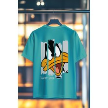 Book OrBook Ducktastic Split %100 Heavy Cotton Premium Kalite Sırt Baskılı T-Shirt