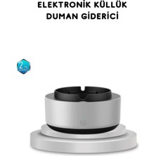 Sigara Dumanı ve Koku Giderici Hava Temizleyici Küllük – 2 Katmanlı Filtreli