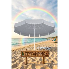 Zey Camping 200 cm Plaj Bahçe Kamp Balkon Kalın Kumaş Şemşiye + Taşıma Çantası (Bidon Hariç )