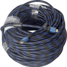 Powermaster Örgülü Çipsetli + Çift Filtreli 40 Metre HDMI Kablo
