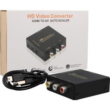 MN6 MN906AV HDMI Girişli Cihazları Eski Tv’ye Bağlayan Av (Rca) Dönüştürücü – Ntsc/pal Metal Kasa