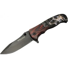 Flamex Welder Kurtlu Çakı 20 cm Yarı Otomatik , Kemerlikli