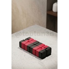 Kırmızı Siyah Fidget - Katlaç, Sonsuz Küp, Stres Küpü