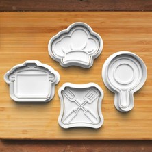 Hobist Şef Mutfak Seti Kurabiye Kalıbı ve Şeker Hamur Kalıbı