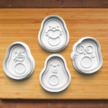 Hobist Sevimli Avokadolar Kurabiye Kalıbı ve Şeker Hamuru Kalıbı