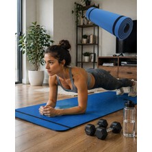 Tech Butiq 10 mm Egzersiz Matı Yoga Pilates Aerobik Için Kaymaz Doku Esnek Dayanıklı Tasarım