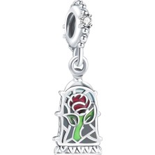Fubena Güzellik ve Canavar Büyülü Gül Tılsımı Sallantılı Charm