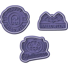 Hobist Halloween Cadılar Bayramı Kurabiye Kalıbı 3 Farklı Desenli