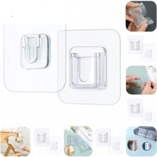 Midas Toptan Home Geçmeli Klips Eşya Sabitleme Askısı 6lı Set