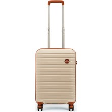 GROUND Vanille Kabin(Küçük) Boy Valiz Kemik-Taba - 10663