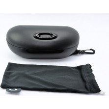 Oakley Black Leather Hard Case Siyah Deri Sert Gözlük / Güneş Gözlüğü  Koruma Kabı Kutusu