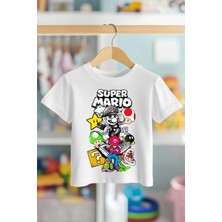 Book OrBook Hero Super Mario %100 Pamuk Premium Kalite Çocuk Tişörtü (3-12 Yaş)