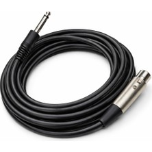 MN6 MN166MC 5 Metre Mikrofon Kablosu Xlr Dişi - 6.3mm Jack Erkek (Amfi & Mikser Uyumlu)