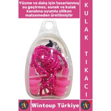 Wintoup #yüzme Su Gürültü Geçirmez Havuz Deniz Dalış Yüzme Saklama Kutulu Ipli Esnek Silikon Kulak Tıkacı