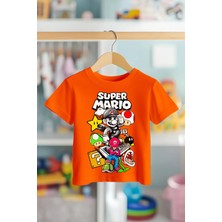 Book OrBook Hero Super Mario %100 Pamuk Premium Kalite Çocuk Tişörtü (3-12 Yaş)