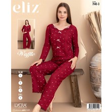 Eliz Waffle Fiyonklu Pijama Takım