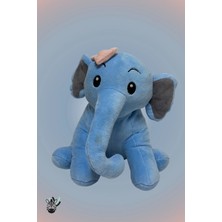 Sevimli Mavi Peluş Fil – Yumuşak Sarılmalık Fil Oyuncak