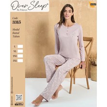 Sleep Poleren Vizon Modal Battal Pijama Takım