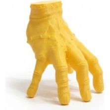 M Merc Giyim 3D Dekoratif Sarı El Obje 17X16 cm Şık ve Dikkat Çekici Tasarım