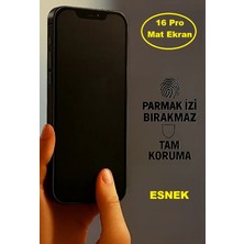 Teknoparkta Iphone 16 Pro  Uyumlu Mat Ekran Koruyucu Seramik Nano Tam Kaplar