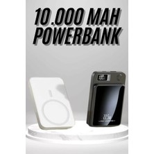 Midas Toptan Home Magsafe Hızlı Şarj 10.000 Mah Wireless Şarj Powerbank Android ve Ios Uyumlu