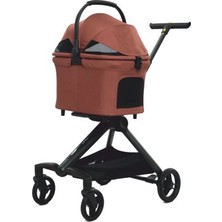 Zengemtx Eurodog Katlanabilir Köpek Arabası Turuncu 66X52X110CM