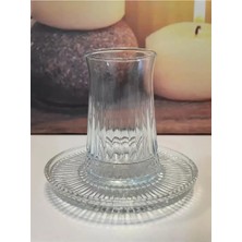 Just Cheap Store Müge 6'lı Cam Çay Tabağı Çay Tabak Altlığı ROYALEKS-TG-2023