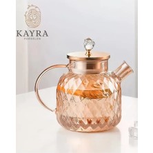 Just Cheap Store Kabartmalı Borosilikat Cam Demlik 1000ML ROYALEKS-CM-2006