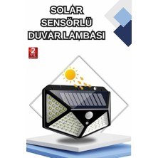 Etorva Store Bahçe Lambası Bahçe Aydınlatma Sensörlü Suya Dayanıklı 100 LED