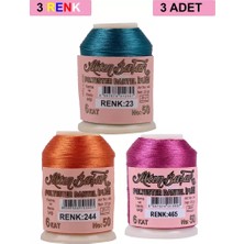 Just Cheap Store 3 Adet Altınbaşak Oya ve Dantel Ipi 20 gr - Royaleks - No: 244 - 465 - 023