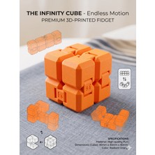 TPT 3D Infinity Cube – Çok Kaliteli Katlanabilir Anti Stres Küp, Sonsuz Hareketli Masa Oyuncağı