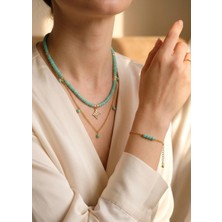 Lumea Mama ✨ Mint Işıltısı Kolye & Bileklik Seti ✨