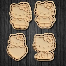 Hobist Hello Kitty Kurabiye Kalıbı Kesici Şekillendirici 4lü Set