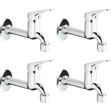 Nemere 4lü Aç Kapa Mix Lavabo Musluk Wc Lavabo Uzun Musluk Perlatörlü