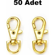 Orhan Çanta 50 Adet Paris Anahtarlık Kancası Gold