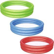 Belle Fusion Mey Ithalat® 51027 Üç Halkalı Renkli Şişme Havuz 183 x 33CM