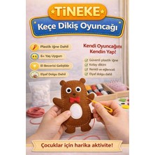 Tineke 1 Adet 3 Yaş Çocuklar Için Eğitici Oyuncak Kendin Yap Montessori Keçe Dikiş El Sanatları Seti Ayı