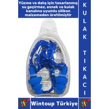 Wintoup #yüzme Su Gürültü Geçirmez Havuz Deniz Dalış Yüzme Saklama Kutulu Ipli Esnek Silikon Kulak Tıkacı
